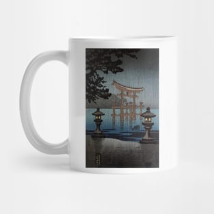 Rainy Miyajima by Tsuchiya Koitsu Mug